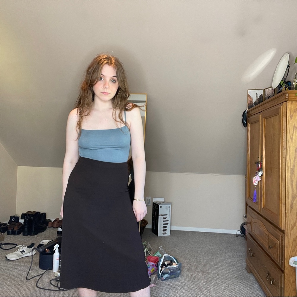 French connection midi skirt